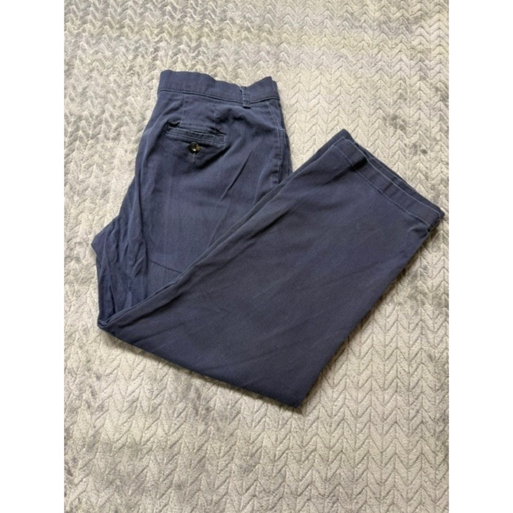 Lee Relaxed Straight Leg Navy Blue Pants 18 Short 0683